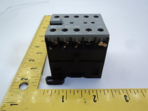 ABB BC7-30-10 CONTACTOR MINI 24VDC COIL 3POLE 1NO 600VAC T16729