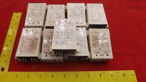 LOT OF 9 CROUZET IDC5BQ INPUT MODULE RELAYS IN 4.5-30VDC OUT 30VDC T21259 LOT OF 9 CROUZET IDC5BQ INPUT MODULE RELAYS IN 4.5-30VDC OUT 30VDC T21259