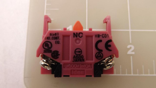 IDEC HW-C01 SWITCH CONTACT BLOCK T23703