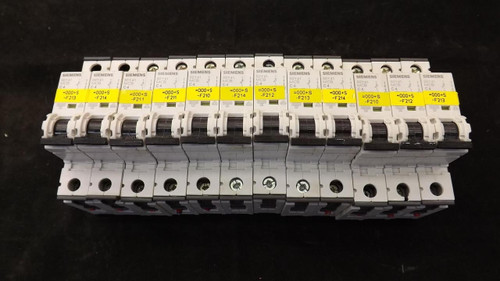 LOT OF 12 SIEMENS 5SY41MCBC4 CIRCUIT BREAKERS T21977