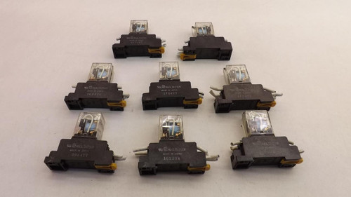 LOT OF 8 OMRON MY2N-D2 RELAY W/ 1764YT BASE MAX 7 AMP 250 V T22449 LOT OF 8 OMRON MY2N-D2 RELAY W/ 1764YT BASE MAX 7 AMP 250 V T22449
