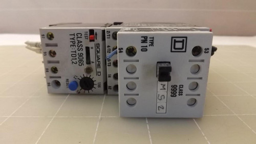 SQUARE D 8502 PD 2.01E 9999 PN10 CONTACTOR W/ ATTACHMENT T26284
