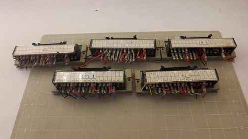 LOT OF 5 IDEC BX1D-S34A CONNECTOR TERMINAL BLOCK T27291