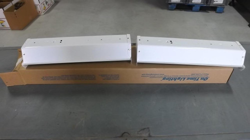 LOT OF 2 ON TIME LIGHTING  WRAP AROUND FLUORESCENT FIXTURE T8 2FT T27418