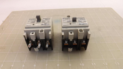 LOT OF 2 MITSUBISHI NF30-FA CIRCUIT BREAKERS T30498