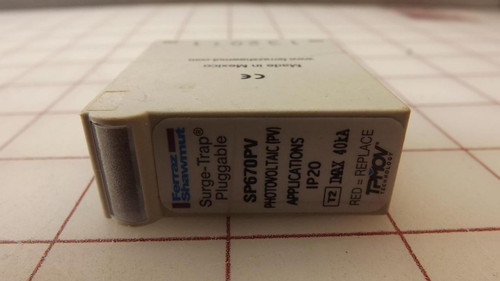 LOT OF 10 FERRAZ SHAWMUT SP670PV SURGE-TRAP PLUGGABLE SURGE PROTECTIVE DEVICE T31980