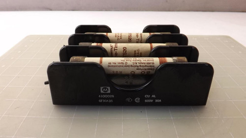 MARATHON 6F30A3S FUSE HOLDER W/ (3) SHAWMUT  OTS20 FUSES T27932