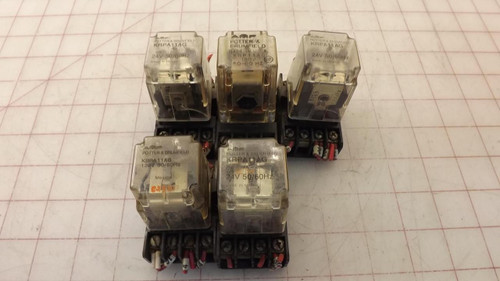 LOT OF 5 AMF POTTER & BRUMFIELD KRPA11AG POWER RELAY T32276 LOT OF 5 AMF POTTER & BRUMFIELD KRPA11AG POWER RELAY T32276