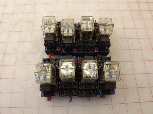 LOT OF 8 NAIS HC4-H-DC24V AP3242K POWER RELAY T33050