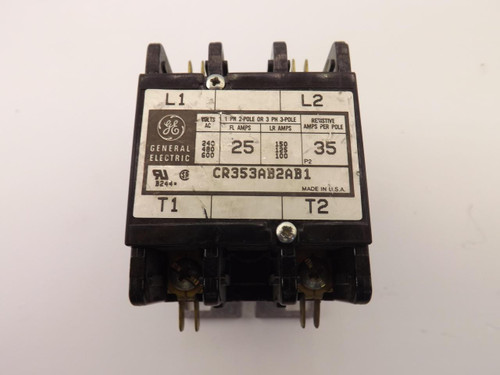 GENERAL ELECTRIC CR353AB2AB1 CONTACTOR T35857