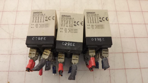 LOT OF 3 OMRON G7J-2A2B-B-P RELAY SWITCHES T32215