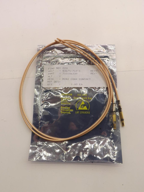 LOT OF 2 710106339 MINI COAX CONTACT T40859