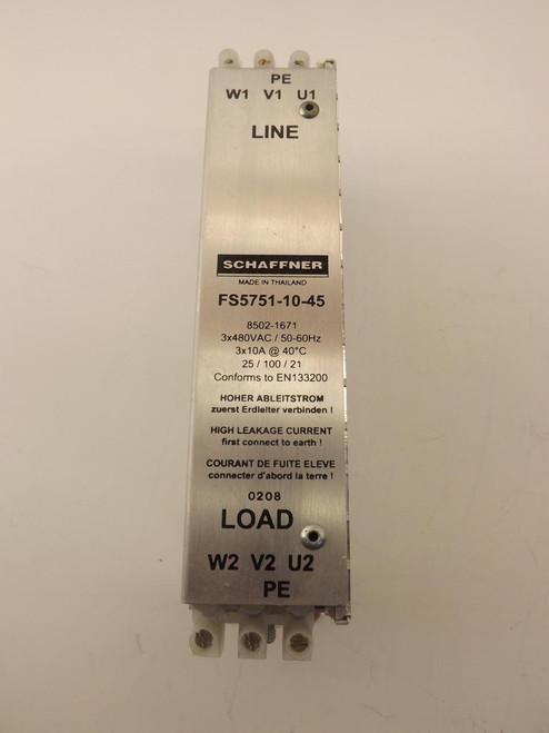 SCHAFFNER FS5751-10-45 8502-1671 FILTER T37954