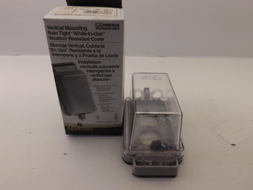 LEVITON 5976-CL CLEAR TRANSPARENT WEATHER RESISTANT COVER T38744