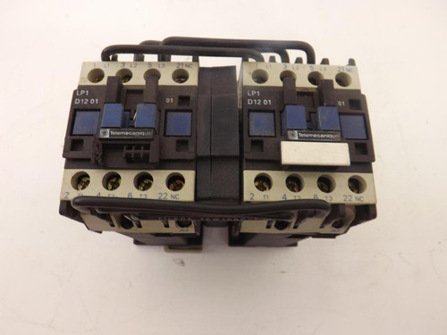 LOT OF 2 TELEMECANIQUE LP1D1201 CONTACTORS T42183