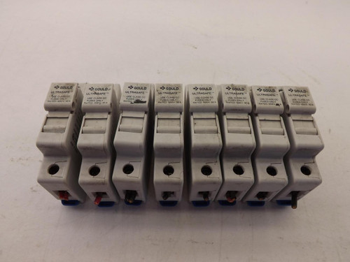 LOT OF 8 GOULD ULTRASAFE FUSE HOLDERS T43039