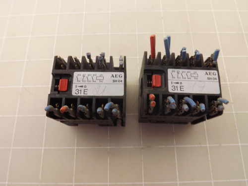 LOT OF 2 AEG SH04 MINI RELAY T45993