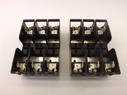 LOT OF 2 CONNECTRON 663-99 FUSE HOLDER BLOCKS T41782