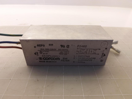 CORCOM 6EP3 F2462 EMI FILTER T47726