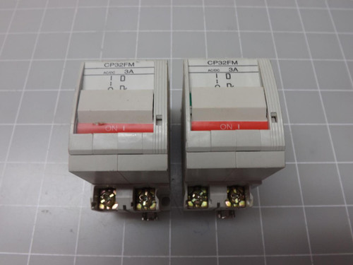 LOT OF 2 FUJI ELECTRIC CP32FM/3 CIRCUIT BREAKER T48593