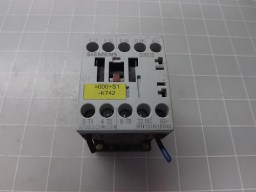 SIEMENS 3RT1016-1BB42 CONTACTOR T49850