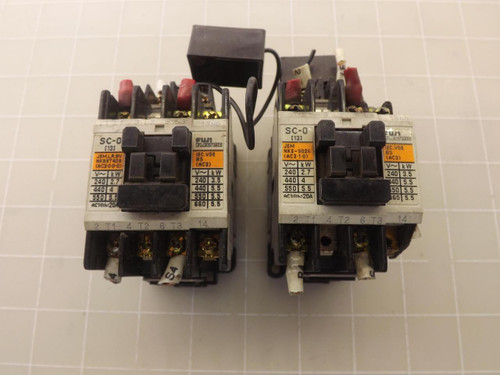 LOT OF 2 FUJI SC-O JEM NKE-9026 CONTACTORS T48120