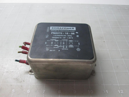 SCHAFFNER FN2070-16-06 EMI FILTER T52929