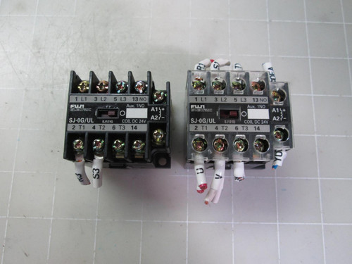 LOT OF 2 FUJI SJ-0G/UL ELECTRIC STARTER T52619