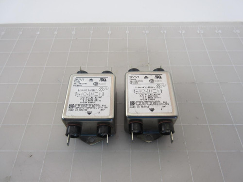 LOT OF 2 CORCOM 3VV1 EMI FILTER T52792