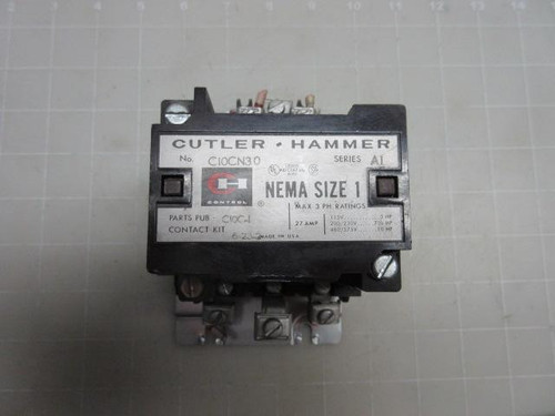 CUTLER HAMMER C10CN30 CONTACTOR T55193