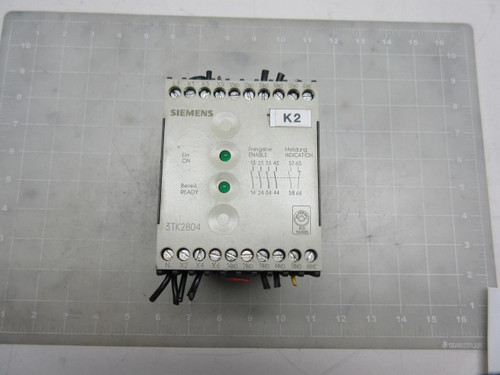 SIEMENS 3TK2804-0AC2 SAFETY CONTACTOR T55025