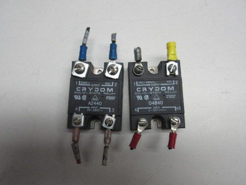 LOT OF 2 CRYDOM A2440 SOLID-STATE RELAY T55399 LOT OF 2 CRYDOM A2440 SOLID-STATE RELAY T55399