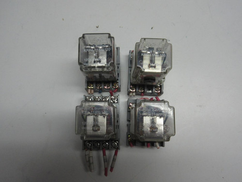 LOT OF 4 POTTER & BRUMFIELD KRP-11AN-120 RELAYS T55405
