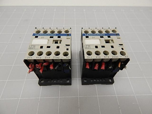 LOT OF 2 TELEMECANIQUE LP1K 0601 CONTACTORS T57452