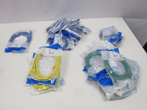 LOT OF 65 LEVITON 5G460-5L 5G460-3L 5G460-5L 5G460-15G 5G460-10L 5G460-20L CABLE T59182