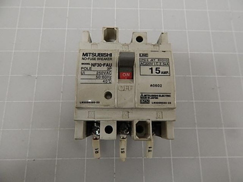 MITSUBISHI NF30-FAU 15 AMP CIRCUIT BREAKER T57470