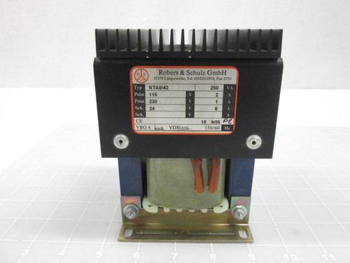 ROBERS & SCHULZ NTA8/42 250 VA TRANSFORMER T59903