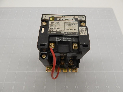 SQUARE D 8536 SA012 9504362/562 MAGNETIC MOTOR STARTER T59021