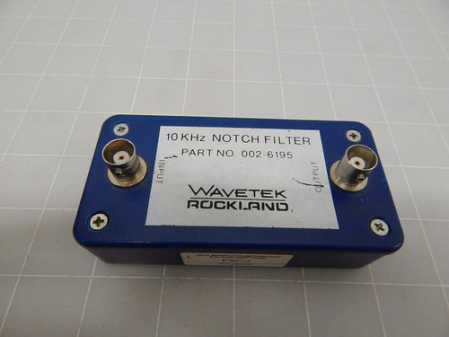 WAVETEK ROCKLAND 002-6195 10 KHZ NOTCH FILTER T59050