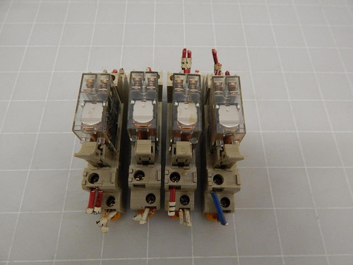 LOT OF 4 OMRON G2R-2-S 1494C 120 VAC RELAYS T59592