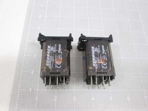 LOT OF 2 SCHRACK TYCO RM828024 RELAYS T59752
