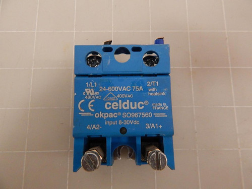 OKPAC SO967560 SOLID STATE RELAY 24-600VAC 75A T60266 OKPAC SO967560 SOLID STATE RELAY 24-600VAC 75A T60266