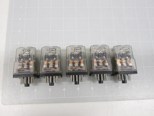 LOT OF 5 POTTER AND BRUMFIELD KRPAI4AG POWER RELAY T60495