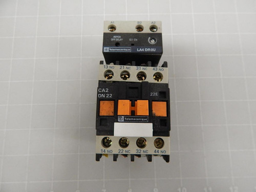 TELEMECANIQUE CA2-DN22 LA4-DR0U CONTROL RELAY T59699