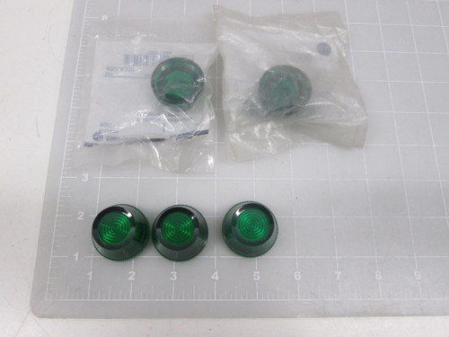 LOT OF 5 ALLEN BRADLEY 800T-26G PUSH BUTTON CAP T60720