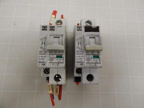 LOT OF 2 F&G L7-1/1/C CIRCUIT BREAKERS T62447 LOT OF 2 F&G L7-1/1/C CIRCUIT BREAKERS T62447