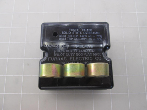 FURNAS 948EA61B THREE PHASE SOLID STATE OVERLOAD RELAY T46446