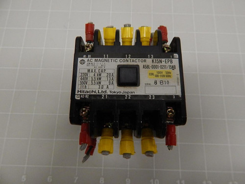 HITACHI K15N-EPB A58L-0001-0211/15NB MAGNETIC CONTACTOR T62465 HITACHI K15N-EPB A58L-0001-0211/15NB MAGNETIC CONTACTOR T62465