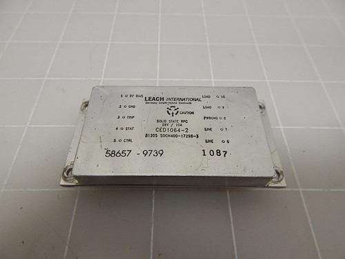 LEACH INTERNATIONAL CED1064-2 81205 SOCN400-17298-3 SOLID STATE RPC T63190