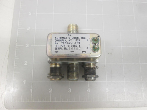 AUTOMATIC CONN 512983-1 RF POWER SPLITTER DIVIDER/COMBINER T64258